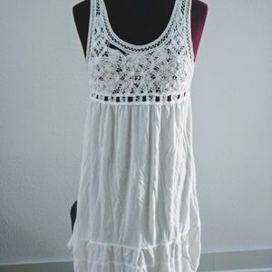 Theory Fleura infusion crochet lace dress